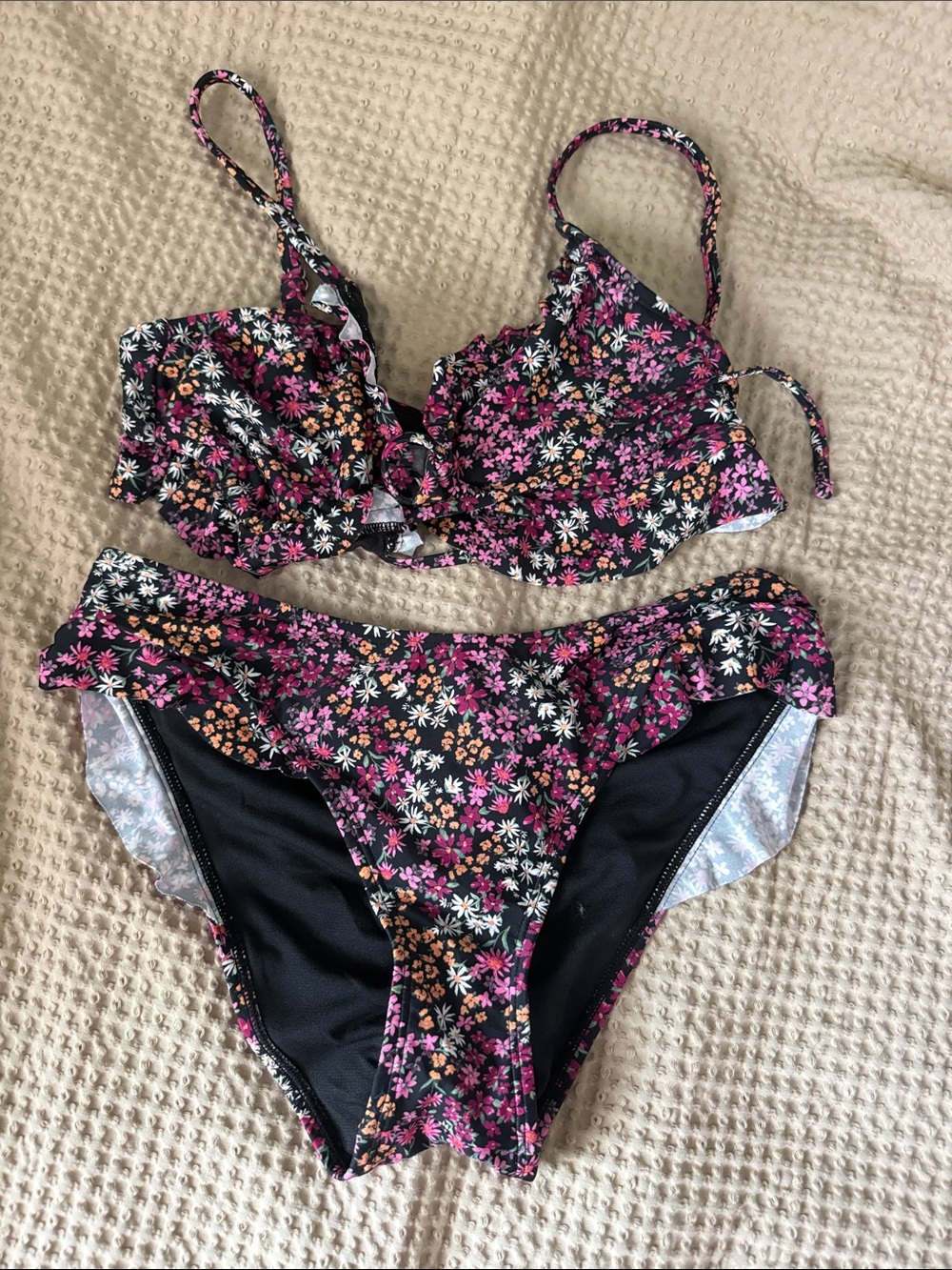 Floral Ruffle Bikini